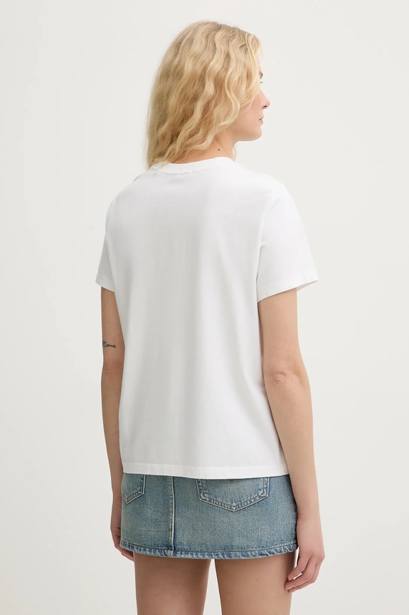 Odzież Levi's T-shirt basic damski bawełniany T2 PERFECT 005J2 biały