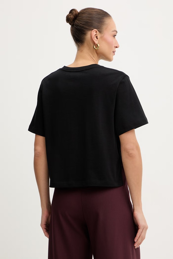 Oblečení Bavlněné tričko Trussardi G1326100244N černá