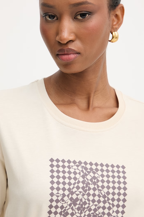 Trussardi tricou pentru femei, din bumbac bej G1346000246N