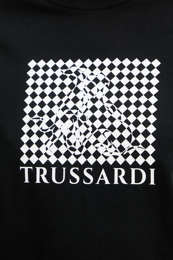 Trussardi tricou pentru femei, din bumbac G1346000246N negru