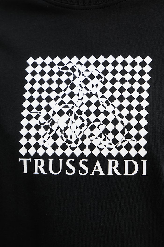 Trussardi tricou pentru femei, din bumbac G1346000246N negru