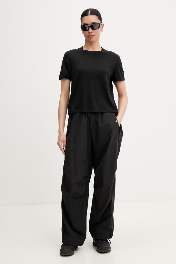 Icebreaker tricou pentru femei, din lână Tech Lite IB0A56Y20011 negru SS26