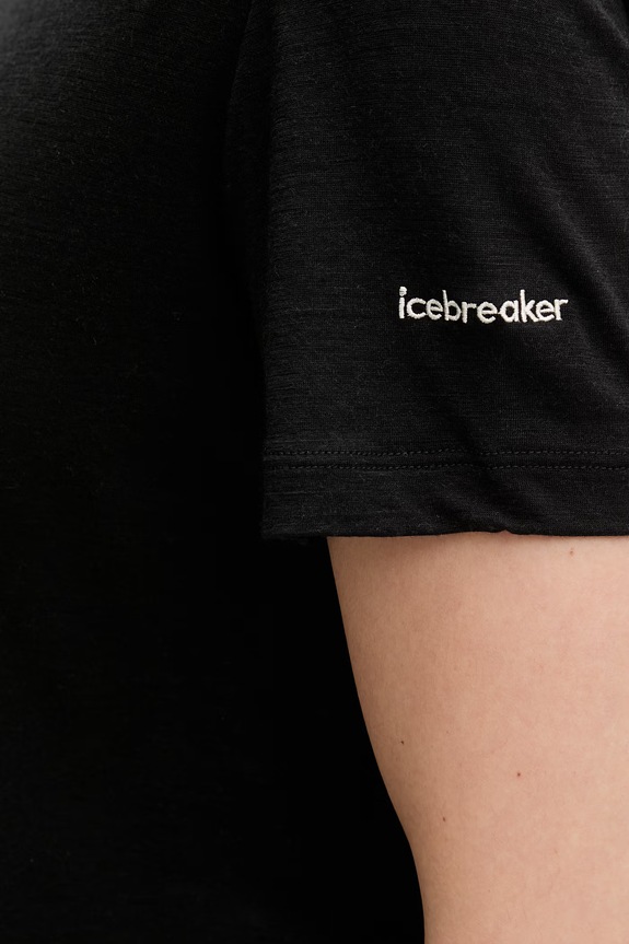Icebreaker tricou pentru femei, din lână Tech Lite IB0A56Y20011 negru