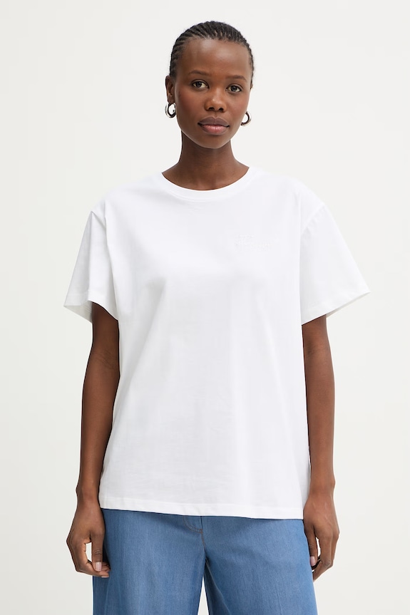 Twinset basic tričko dámske bavlnené biela 261TT2450