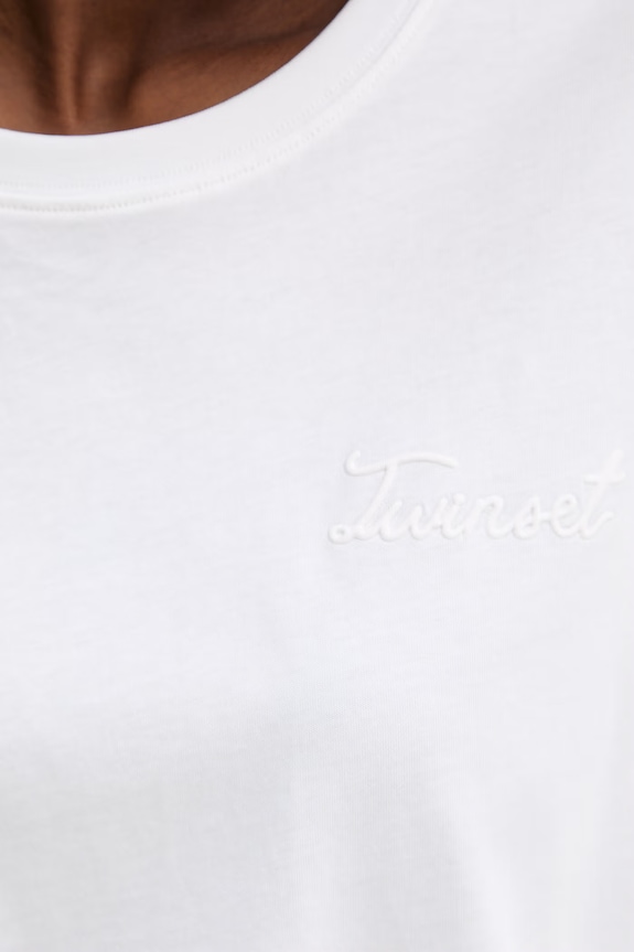 Twinset basic tričko dámske bavlnené 261TT2450 biela