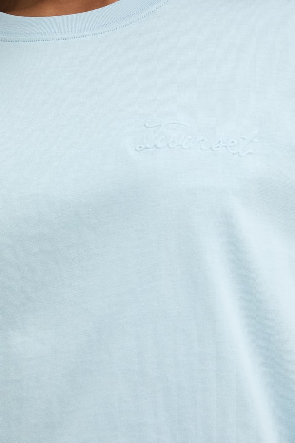 Twinset tricou basic pentru femei, din bumbac 261TT2450 albastru