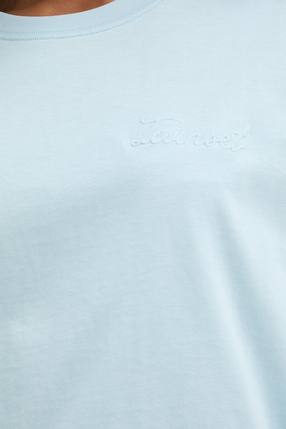 Twinset tricou basic pentru femei, din bumbac 261TT2450 albastru