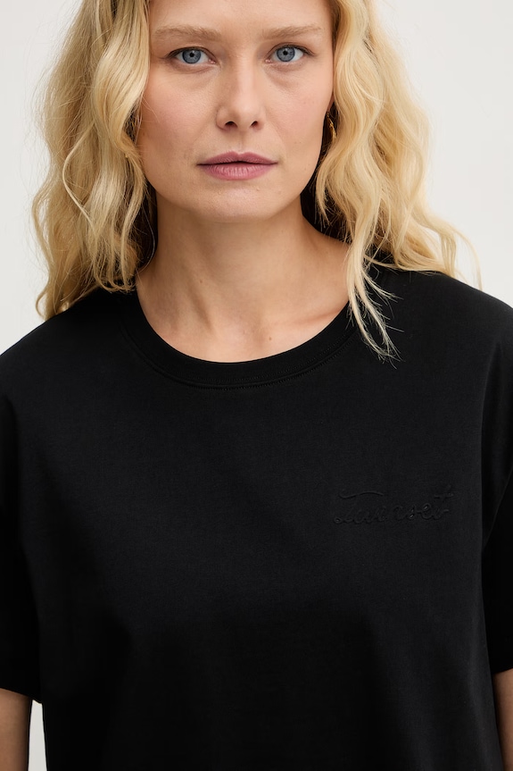 Twinset basic tričko dámske bavlnené čierna 261TT2450