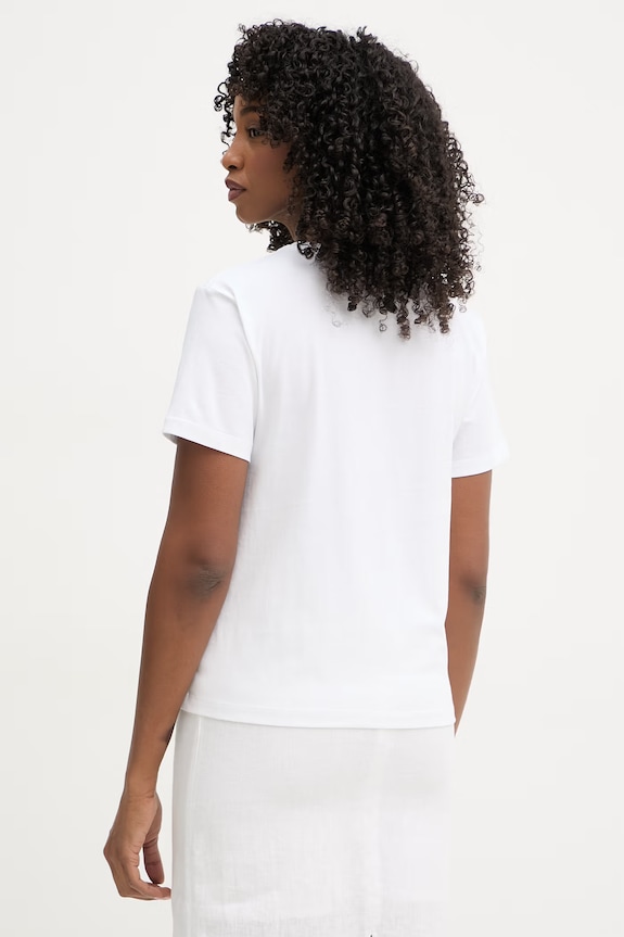 Ρούχα Twinset t-shirt γυναικείο βαμβακερό 261TT2490 λευκό