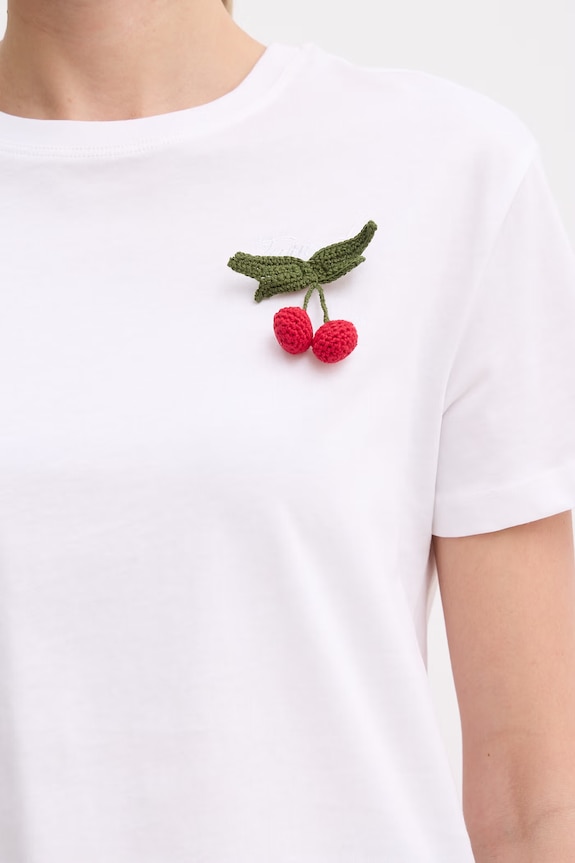 Twinset tričko dámske bavlnené 261TT2271 béžová