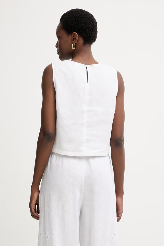 Ruházat Twinset top női vászon 261TT2303 fehér