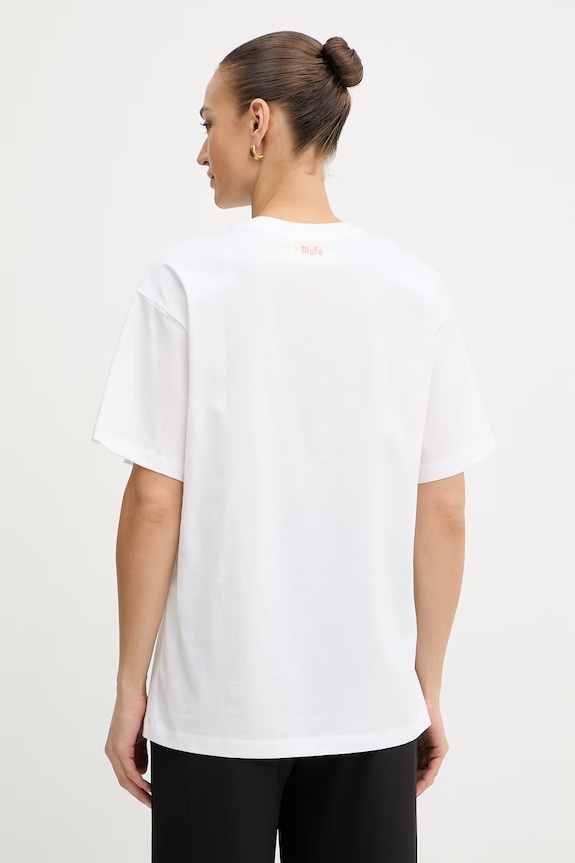 Abbigliamento Twinset T-shirt da donna in cotone 261AQ2010 bianco