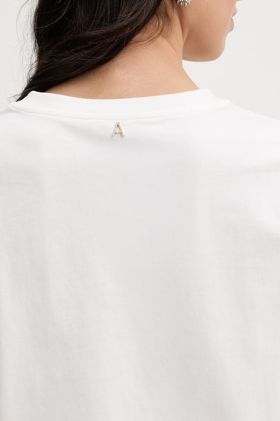 Twinset t-shirt damski bawełniany 261AT2151 beżowy