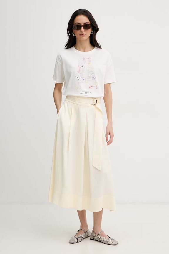 Twinset t-shirt damski bawełniany 261AT2150 biały SS26