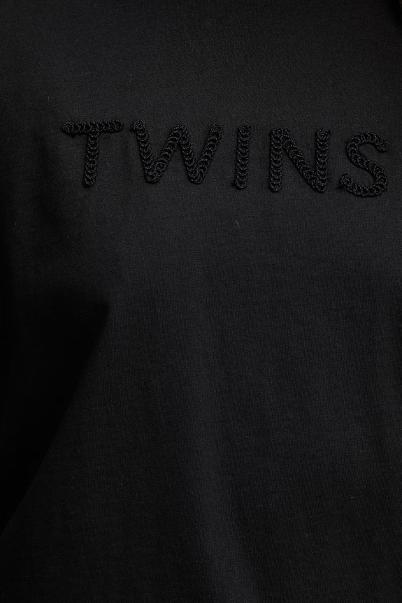 Twinset тениска дамска памучна 261LM2NJJ черен
