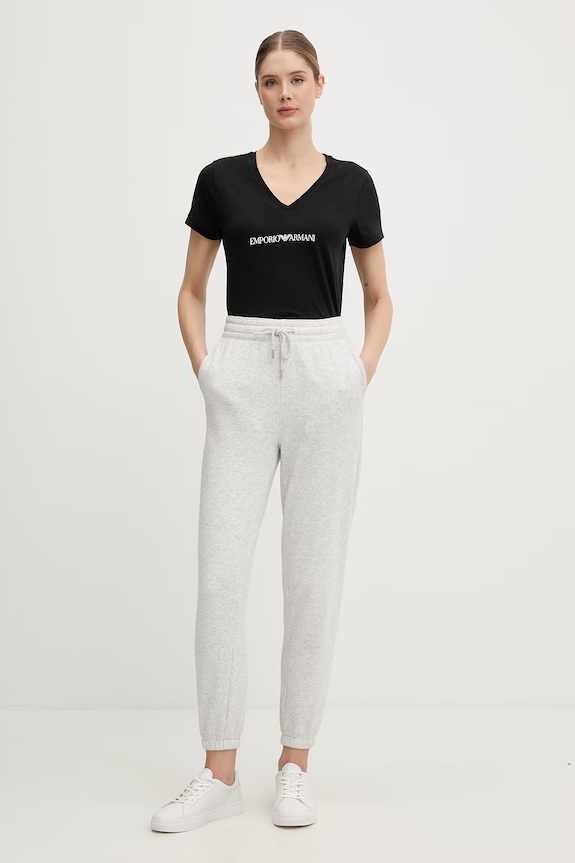 Emporio Armani Underwear T-shirt da donna con cotone EW000409.AF19026 nero SS26