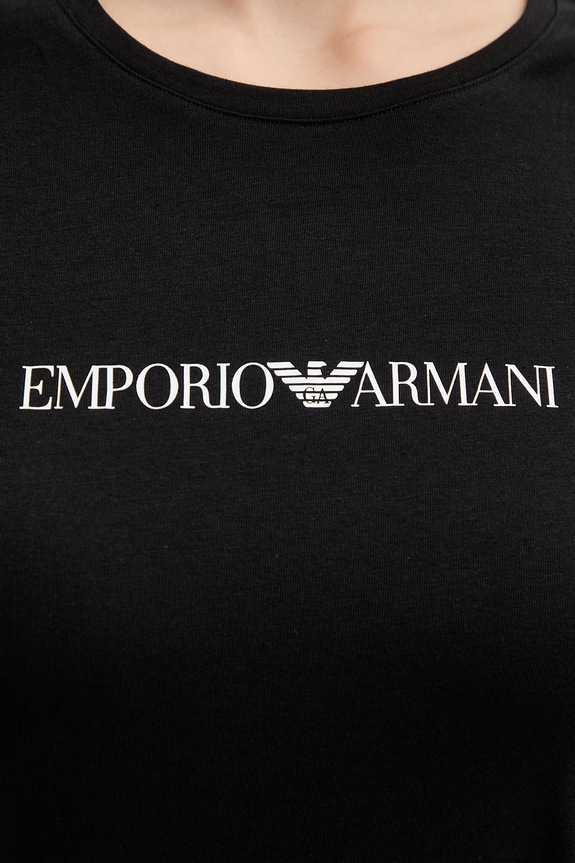 Emporio Armani Underwear tričko dámske s bavlnou čierna EW000408.AF19026