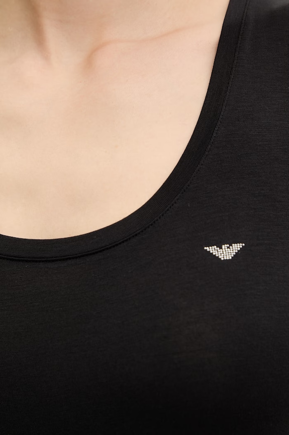 Emporio Armani Underwear top ženski viskozen EW000407.AF19024 črna