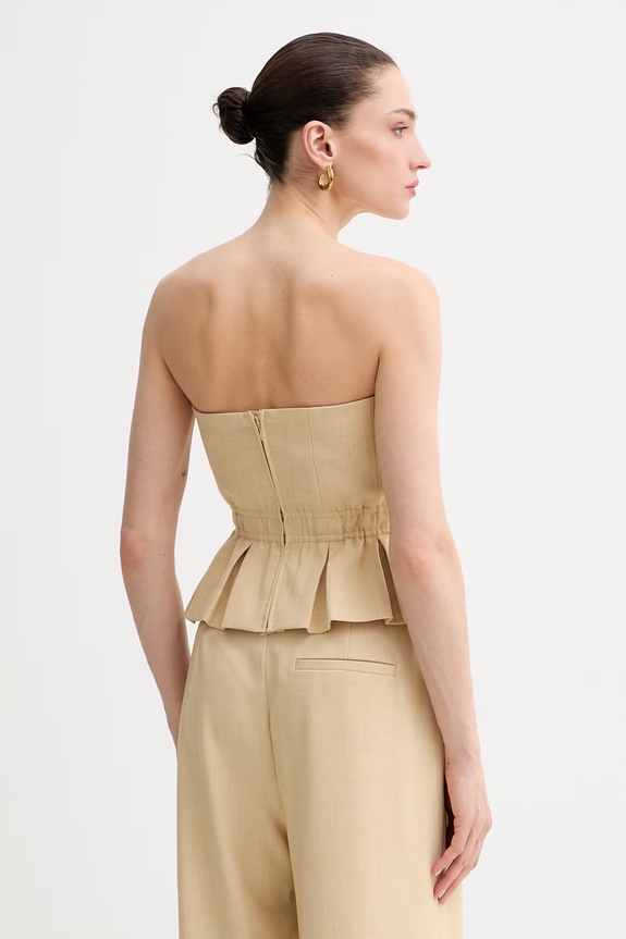 Odzież Gestuz top damski 10911102 beżowy