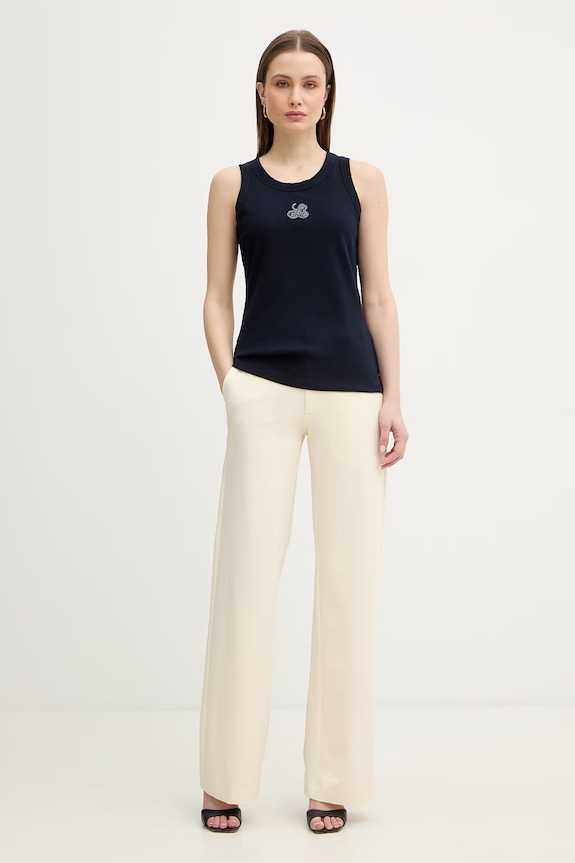 Top Luisa Spagnoli Bordo 543281 σκούρο μπλε SS26