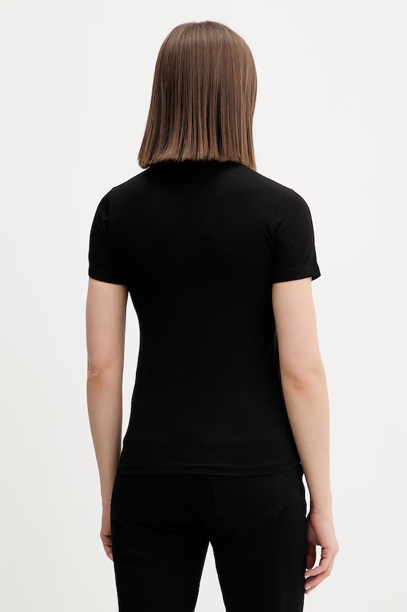 Oblečenie Guess Jeans basic tričko dámske W4YI04.J1314 čierna