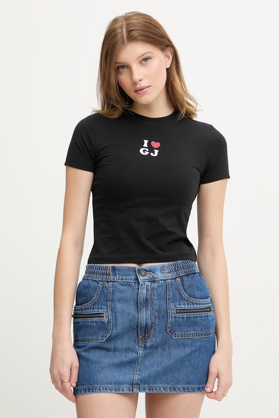 Guess Jeans tričko dámske s bavlnou čierna W6GIB1.J1314