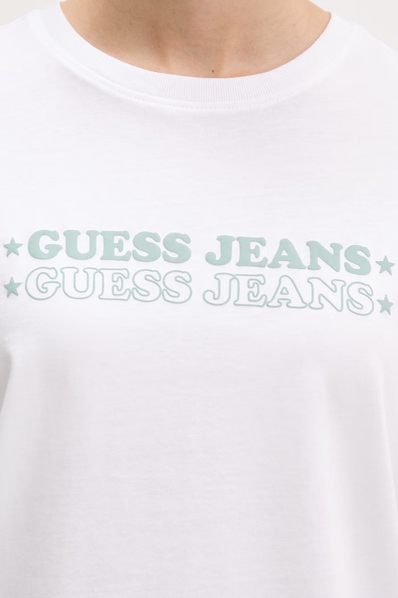 Guess Jeans tričko dámske bavlnené W6GIC5.K8HM0 biela
