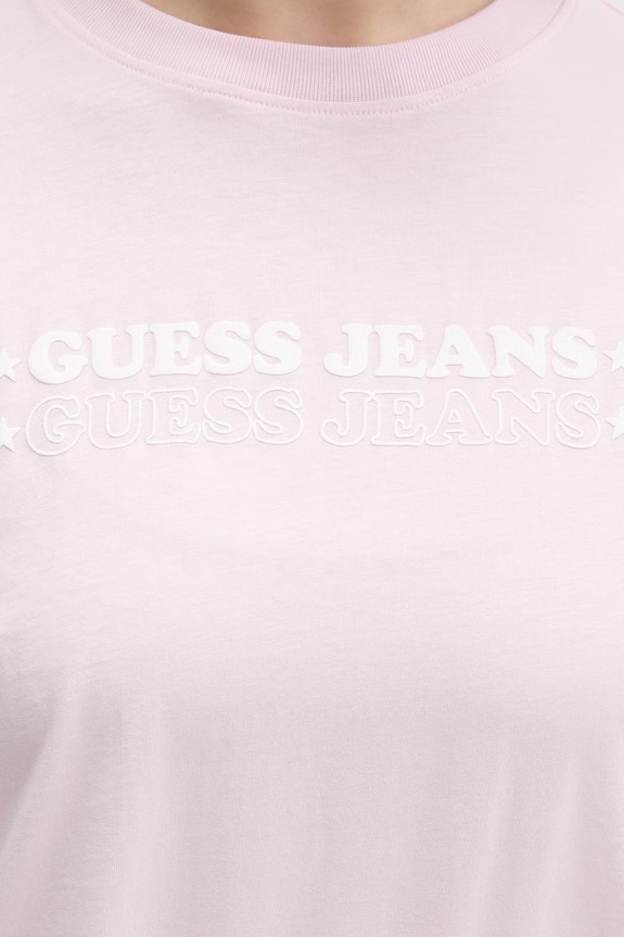 Guess Jeans тениска женска памучна W6GI04.K8HM0 розов