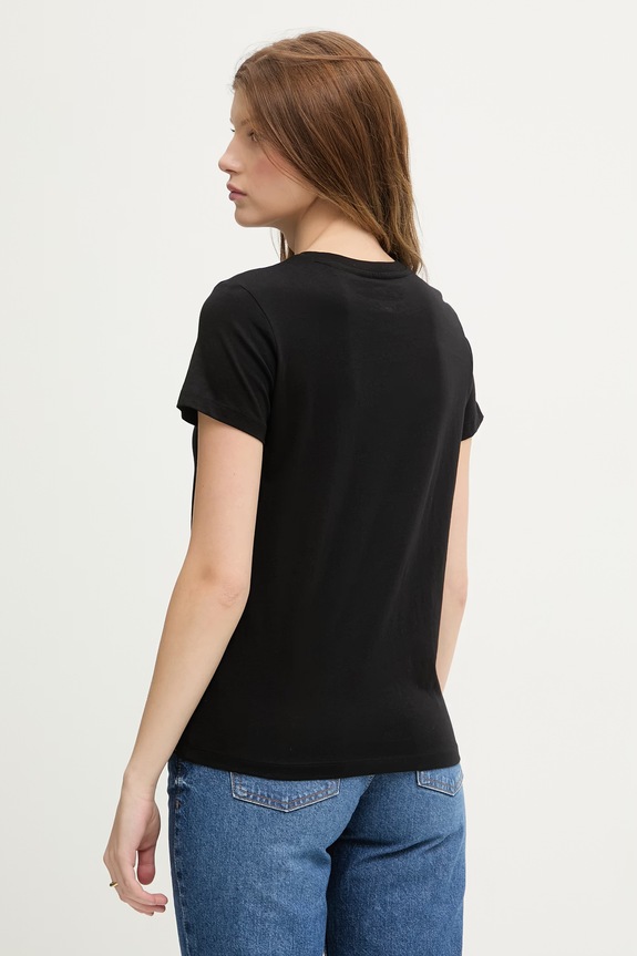 Ruházat Guess Jeans póló női pamut W6GI45.K8HM0 fekete