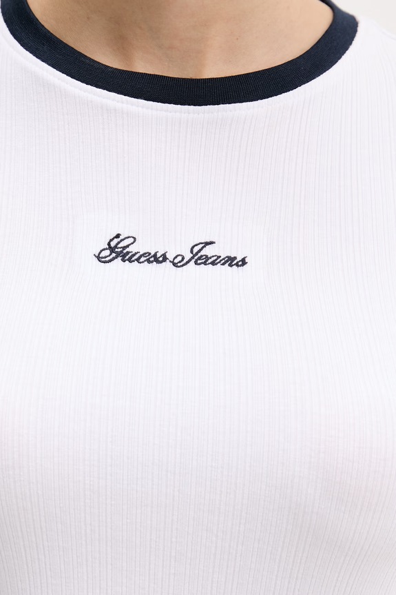 Guess Jeans tričko dámske W6GPA9.KF641 biela