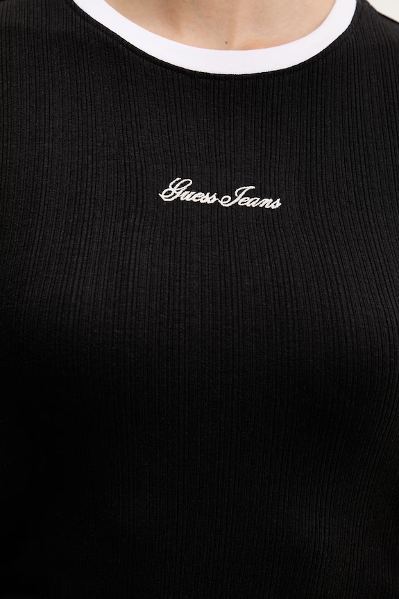 Guess Jeans tričko dámske W6GPA9.KF641 čierna