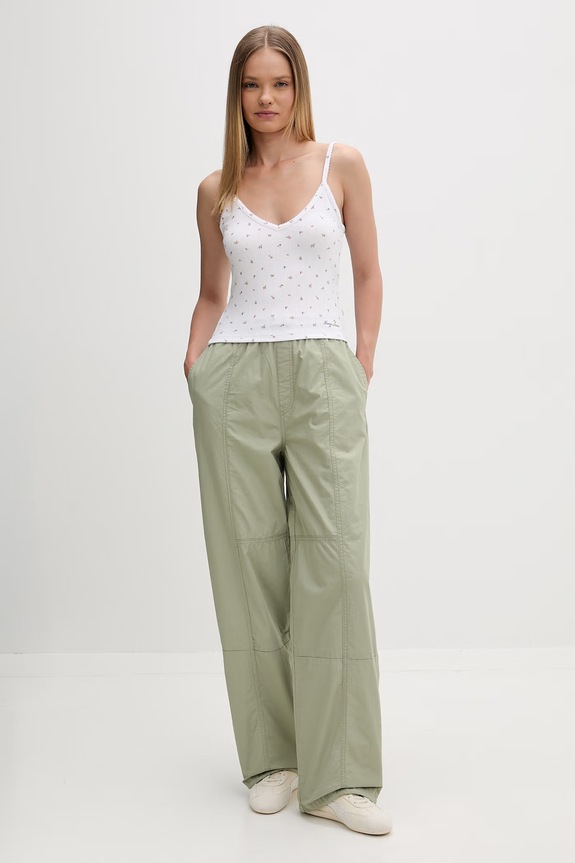 Guess Jeans crop top pentru femei W6GPB5.KH172 alb SS26