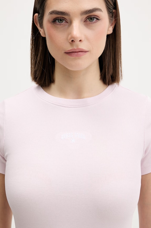 Guess Jeans t-shirt damski różowy W6GPZ3.KA0H1