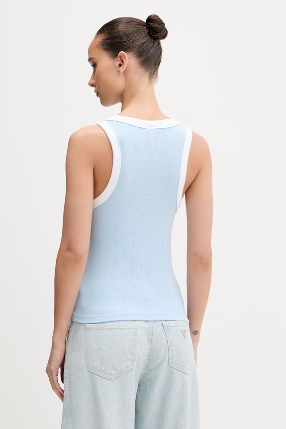 Oblečenie Guess Jeans top dámsky W6GPZ8.KF641 modrá