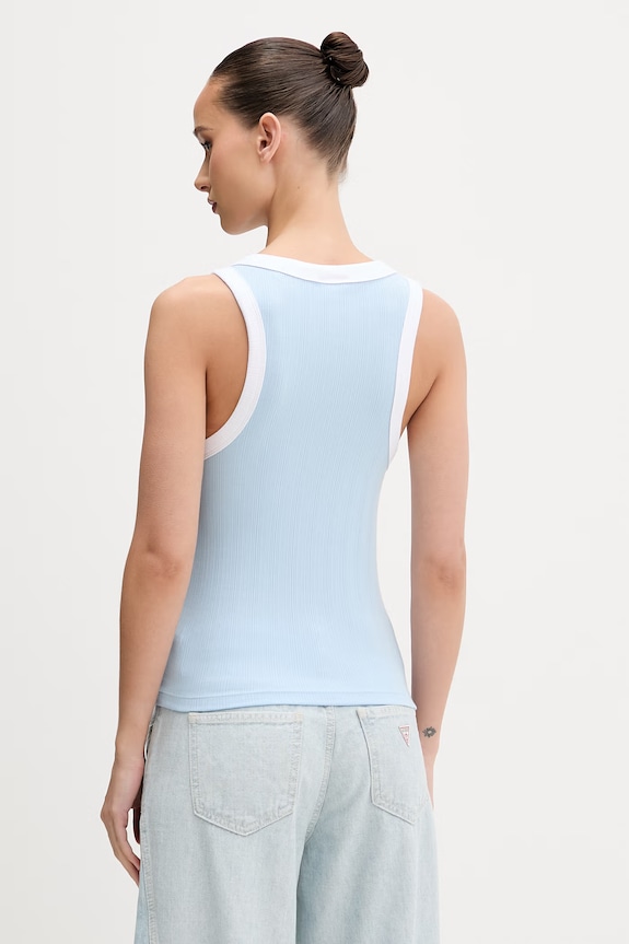 Oblečenie Guess Jeans top dámsky W6GPZ8.KF641 modrá