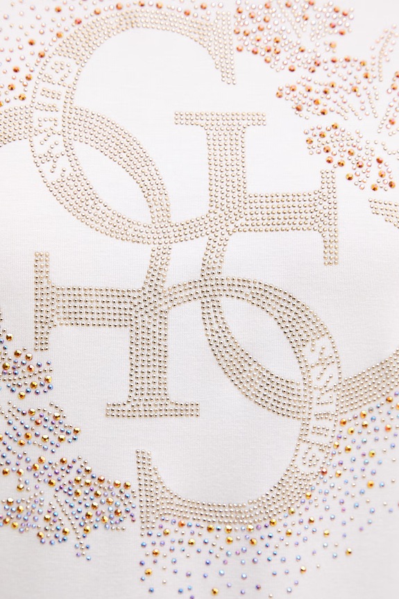 Dámske tričko Guess CORINNE E6GI01.K68D2 biela