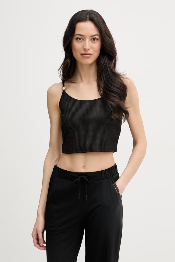 Guess top plażowy damski NEREA czarny E6GP01.KG322