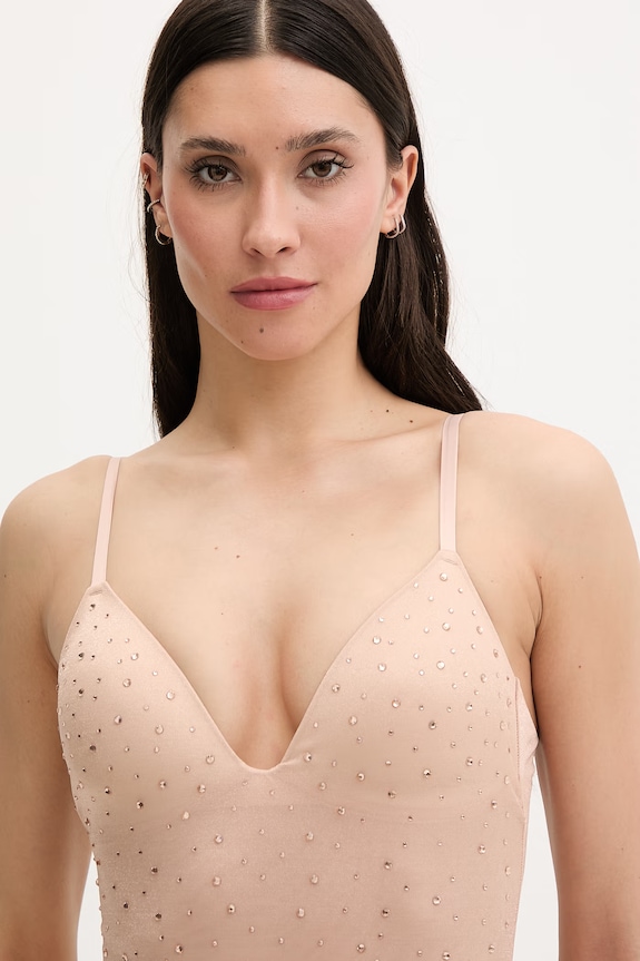 Guess body pentru femei, din velur ISA O6GM02.KE860 bej SS26