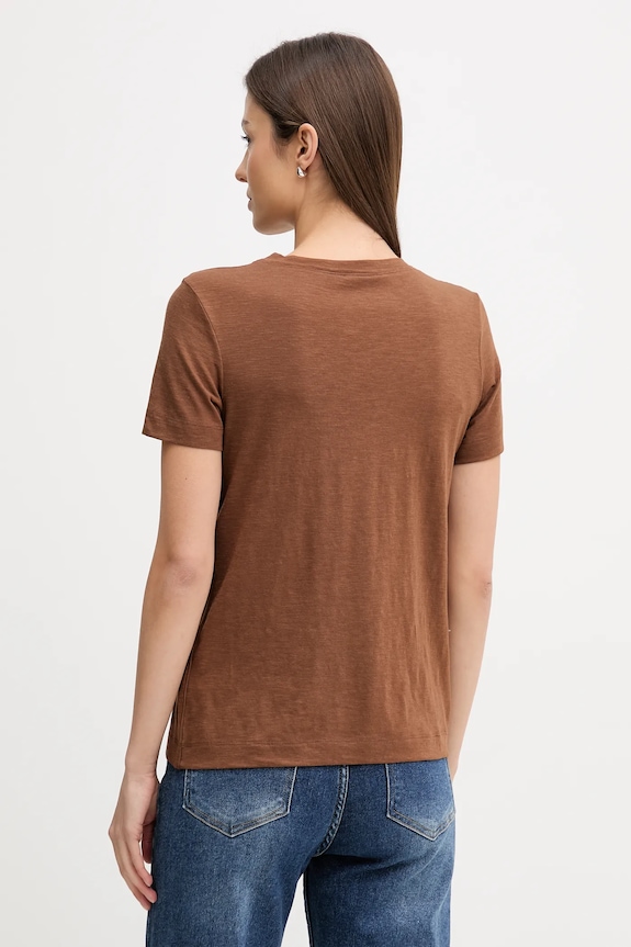 Odzież Sisley t-shirt 3TNHL108E brązowy