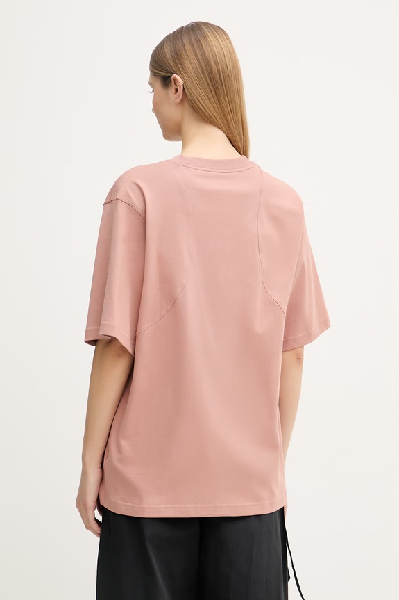 Odzież adidas by Stella McCartney T-shirt damski bawełniany JZ0696 pomarańczowy