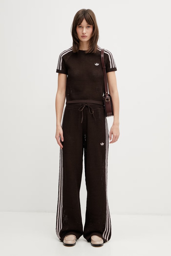 adidas Originals футболка ажурная для женщин KC6480 коричневый