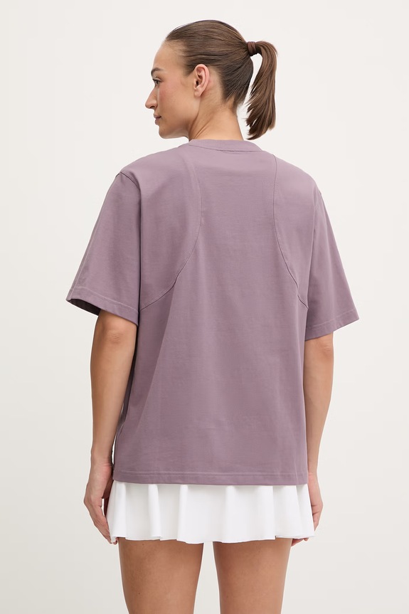 Îmbrăcăminte adidas by Stella McCartney tricou pentru femei, din bumbac KC8824 violet