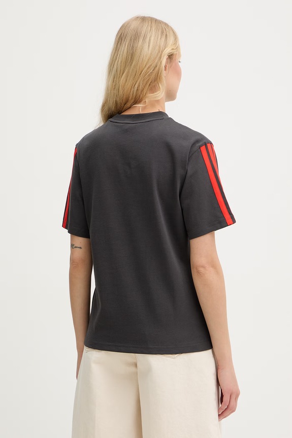Îmbrăcăminte Adidas tricou pentru femei, din bumbac x Audi KF9081 gri