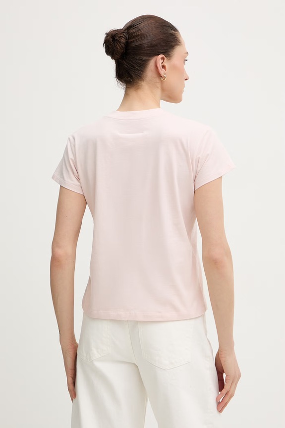 Oblečení Bavlněné tričko MM6 Maison Margiela S52GC0326.M20170.231 růžová