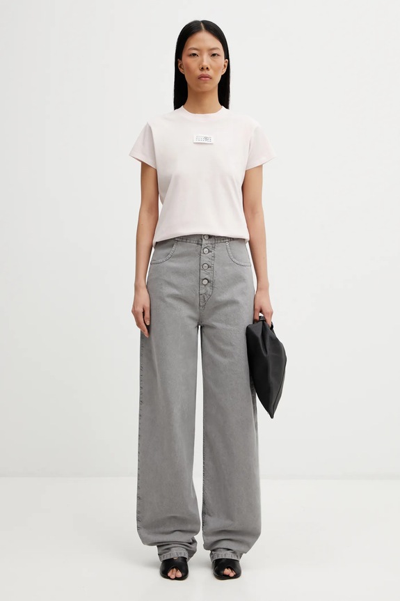 Pamučna majica MM6 Maison Margiela S52GC0326.M20170.231 roza