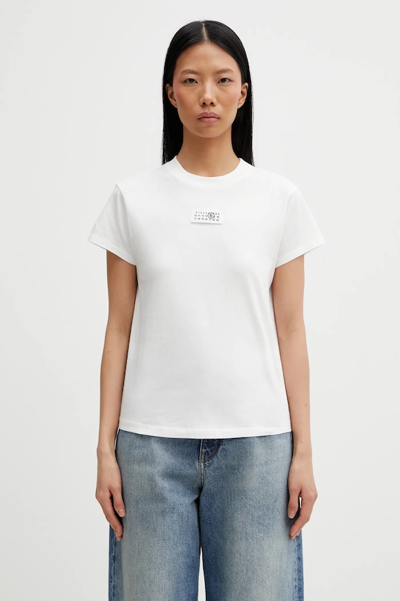 MM6 Maison Margiela cotton t-shirt regular white S52GC0327.M20170
