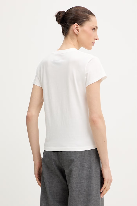Oblečení Bavlněné tričko MM6 Maison Margiela S52GC0327.M20170 bílá