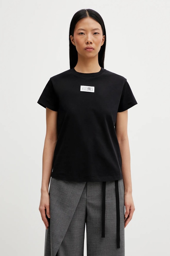 MM6 Maison Margiela cotton t-shirt regular black S52GC0327.M20170