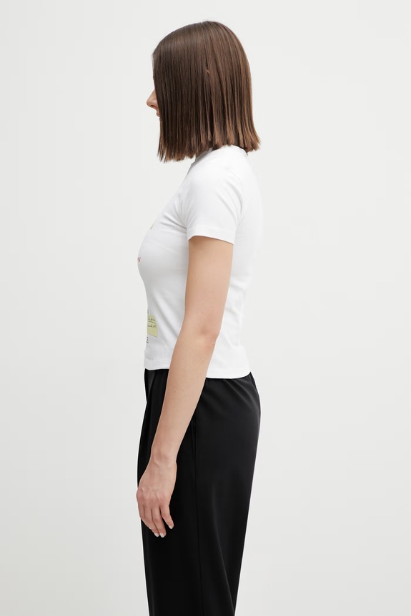 MM6 Maison Margiela t-shirt S52GC0360.M20185.100 biały SS26