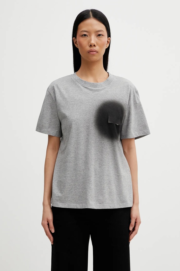Bavlnené tričko MM6 Maison Margiela relaxed sivá S52GC0364.M20048